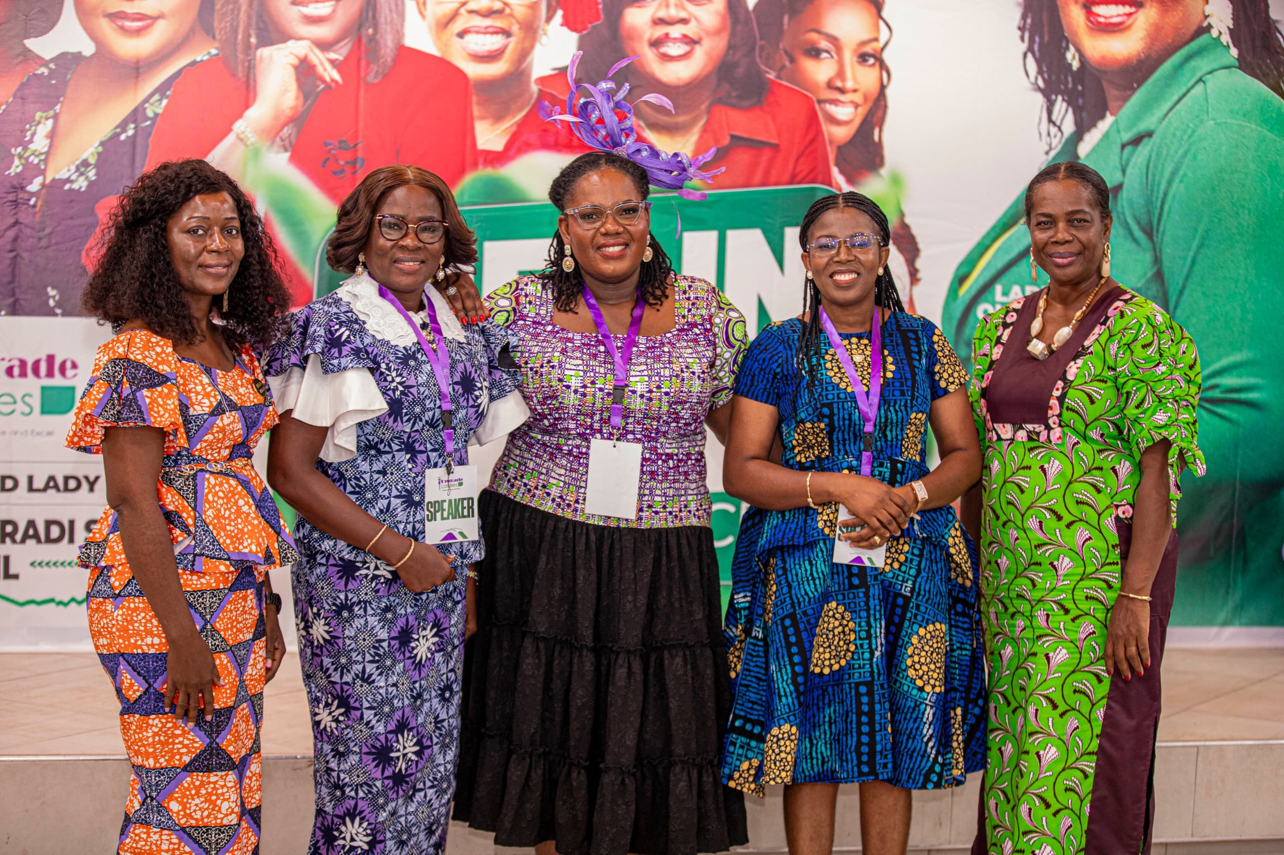 Upgrade Ladies members joining hands together